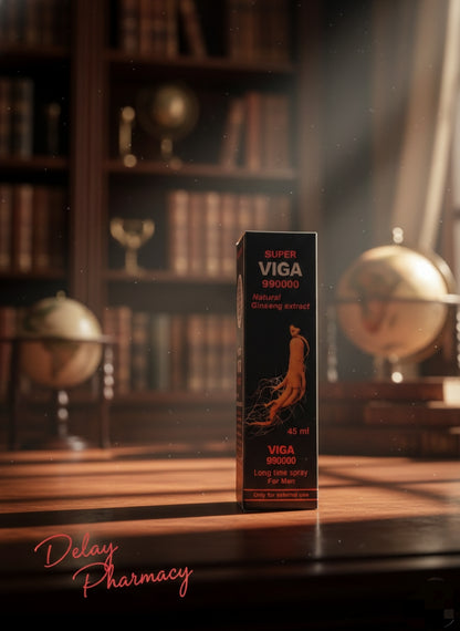 Super Viga 990000 Delay Spray for Men – Natural Ginseng Extract (45ml)